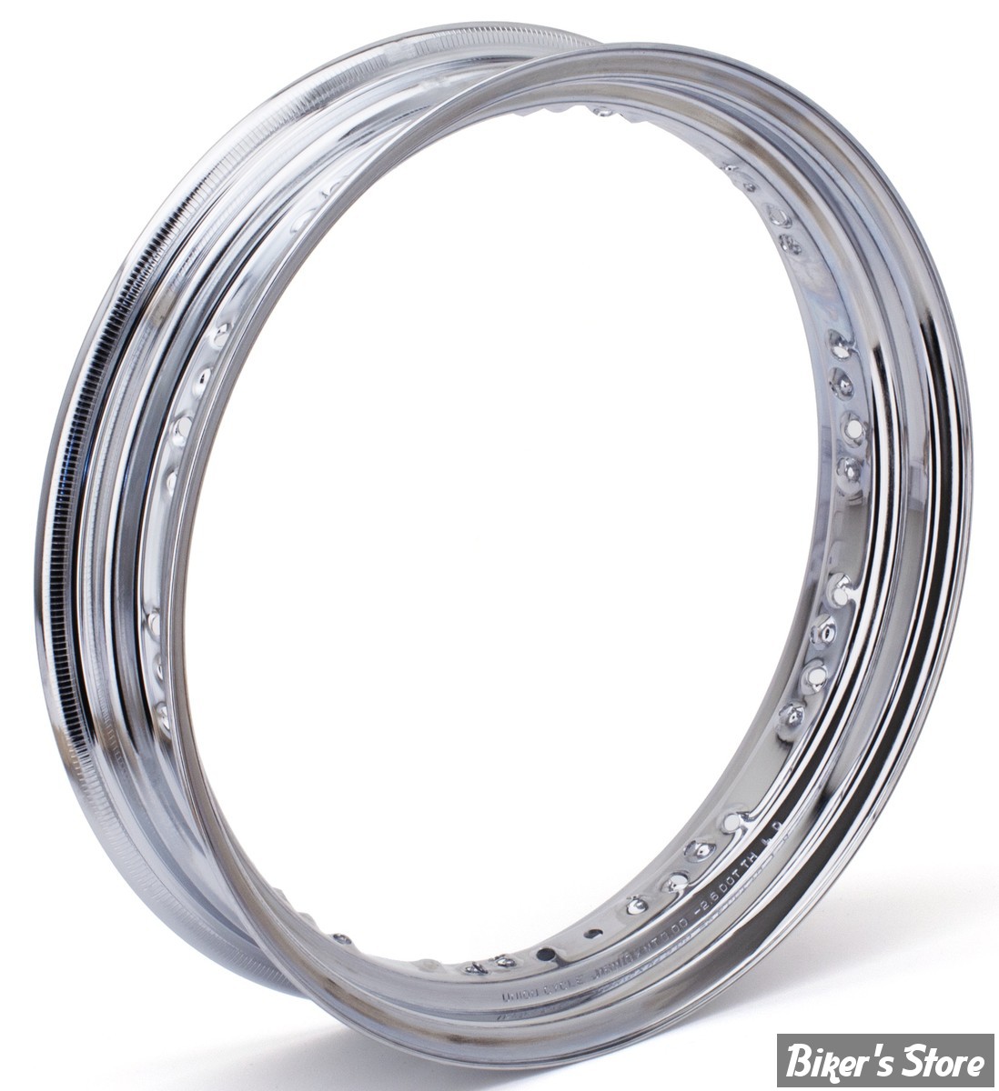 VOILE DE JANTE - 16" X 3.00 - 40 RAYONS - DROP CENTER - OEM 43085-97 - CHROME