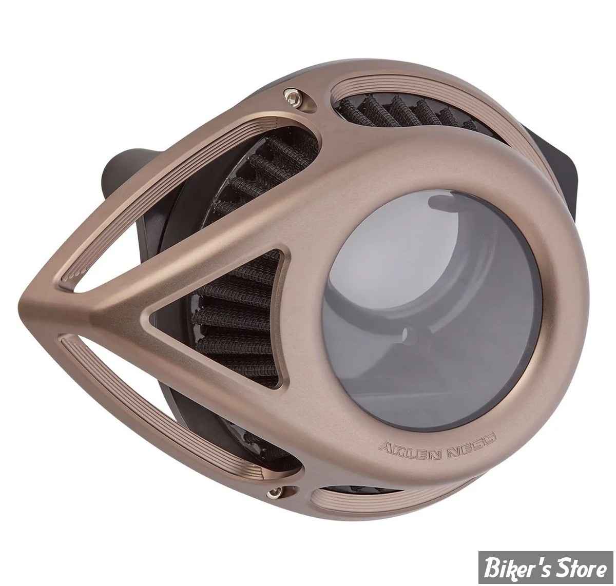 FILTRE A AIR - ARLEN NESS - SPORTSTER 91UP - CLEAR TEAR SERIES AIR CLEANER - ANODISE TITANIUM - 600-007