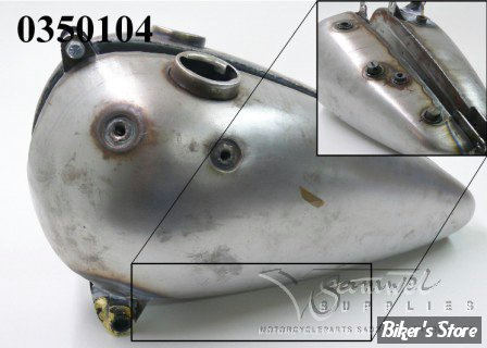 - Réservoir FLATHEAD - WR STYLE 37/46 - RESERVOIR HUILE / ESSENCE STYLE WR POUR 45CI LATERAL - SAMWEL - 0350104