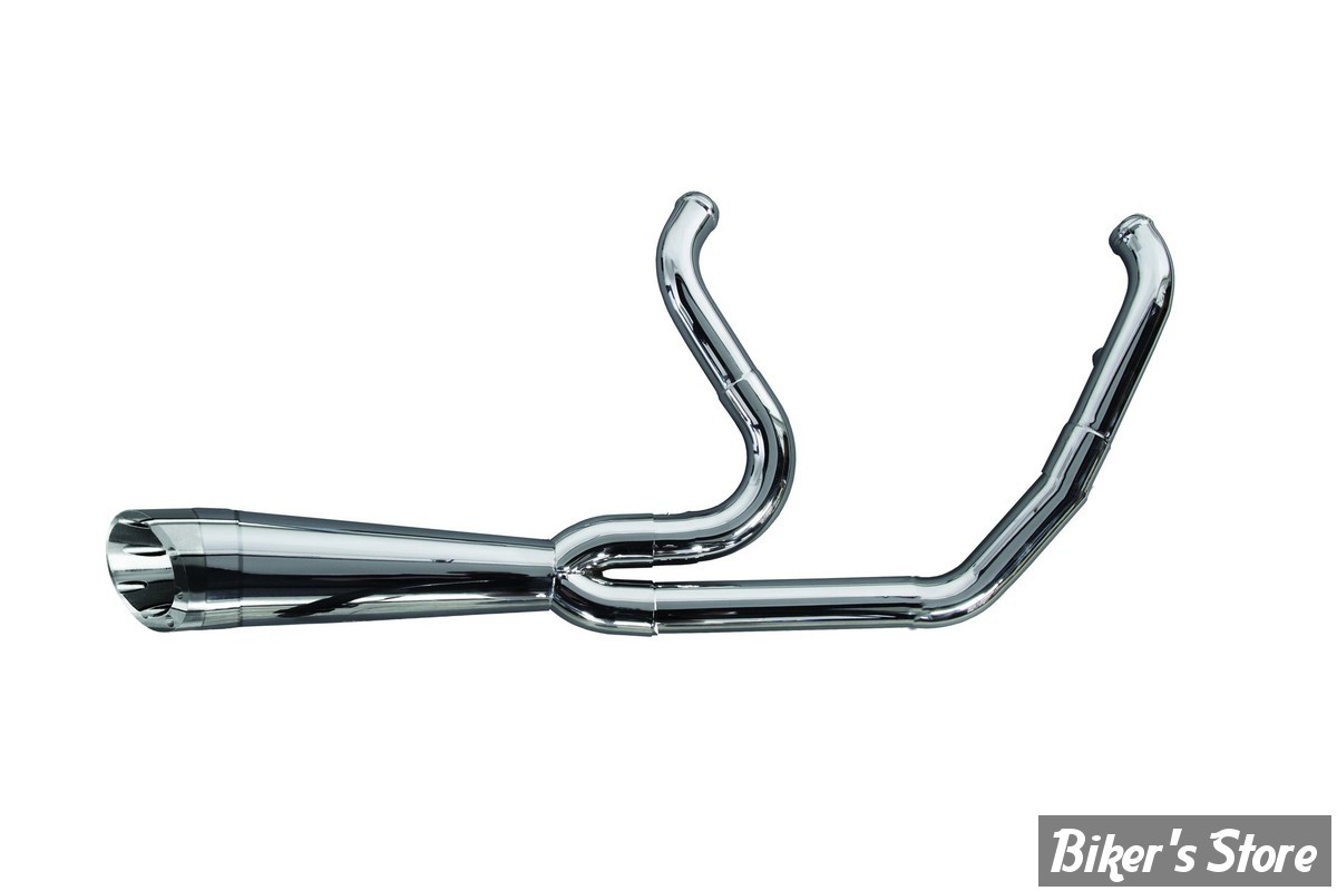 ECHAPPEMENT - TWO BROTHERS RACING - DYNA 06/17 - SHORTY TURNOUT - ACIER INOX / POLI  - 005-5130199-P- 753216