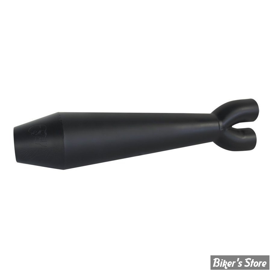 ECHAPPEMENT - TWO BROTHERS RACING - SPORTSTER 86/03 - COMP-S 2-1 - ACIER INOX / EMBOUT : NOIR - 005-5150199-B-753198