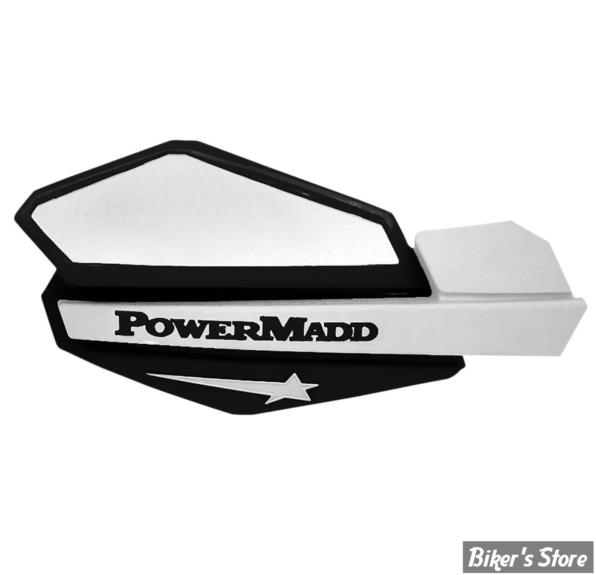 - DEFLECTEURS POUR MAINS - POWERMADD  - Star Series Handguards - COULEUR : NOIR / BLANC - 34228