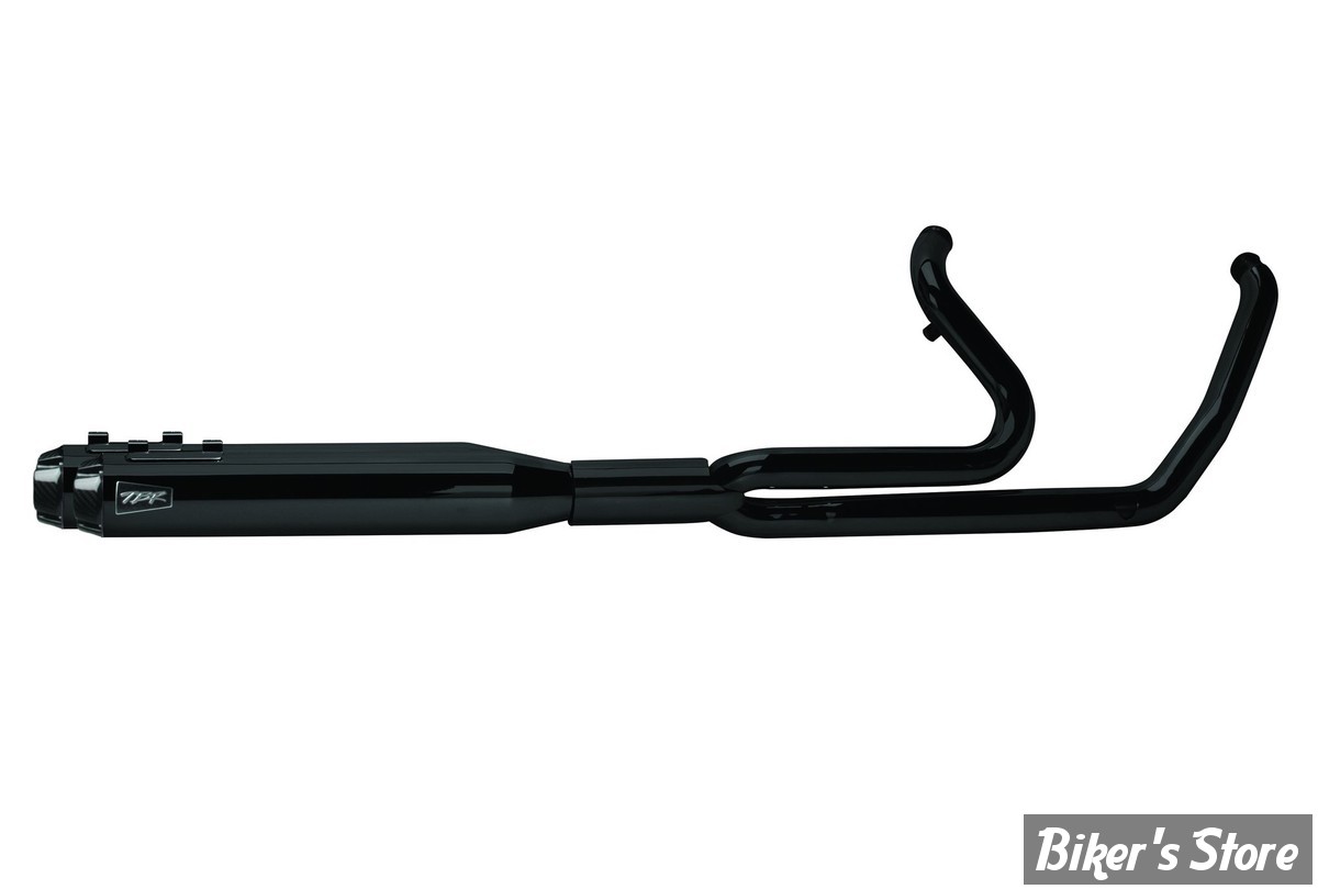 ECHAPPEMENT - TWO BROTHERS RACING - TOURING MILWAUKEE EIGHT 17UP - Ghost Full System - NOIR/ EMBOUTS : CARBONE - 005-46802-B-753239