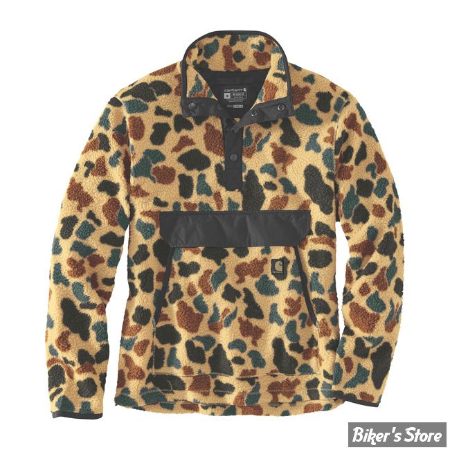 PULL OVER POLAIRE - CARHARTT - FIT FLEECE PULLOVER - CAMOUFLAGE - TAILLE XXL