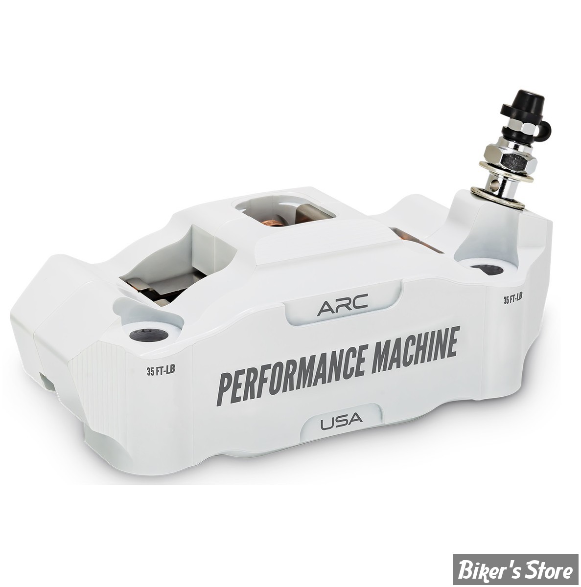 ETRIER RADIAL - ENTRE AXES : 108MM - ETRIER PERFORMANCE MACHINE -  4-PISTONS - 108MM Race Series radial - COTÉ : DROIT - FINITION : BLANC - 0052-2426-WC