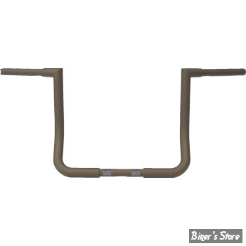- GUIDON APEHANGER - GUIDON LA CHOPPERS - TWIN PEAKS BAGGER - 1" 1/4 - HAUTEUR : 30.50 CM / 12" - BRONZE - LA-7361-12Z
