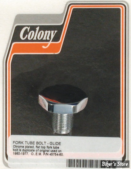 ECLATE N - PIECE N° 32 - BOUCHON SUPERIEUR DE FOURCHE - OEM 45754-60 - COLONY - CUSTOM - CHROME - 9911-1  ---NEUF - NI REPRIS - NI ÉCHANGÉ--- UNIQUEMENT 1 X EN DESTOCK