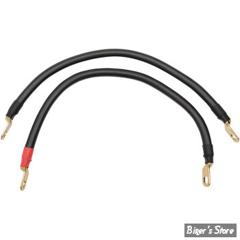 KIT CABLES DE BATTERIE - SPORTSTER 04/22 - TERRY COMPONENTS - MEGA - 22070 - (NEUF: NI REPRIS, NI ECHANGEE)