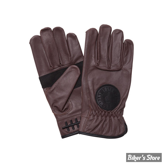 GANTS - LOSER MACHINE COMPANY - DEATH GRIP - MARRON - TAILLE L