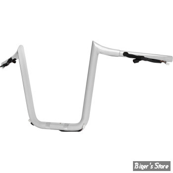 GUIDON 32mm SUR RISERS 32MM - HAUTEUR : 30.40 CM / 12" - LA CHOPPERS - 1 1/4" TOURING - ROAD GLIDE FLTRK/X 2023UP - PRIME APE HANDLEBAR - CHROME - LA-7359-12W