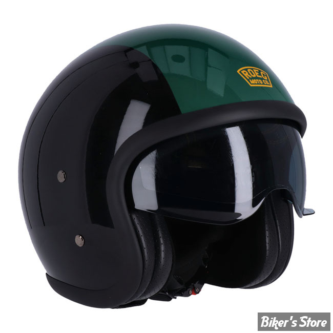 CASQUE JET  - ROEG - SUNDOWN - VERT / NOIR - TAILLE XL