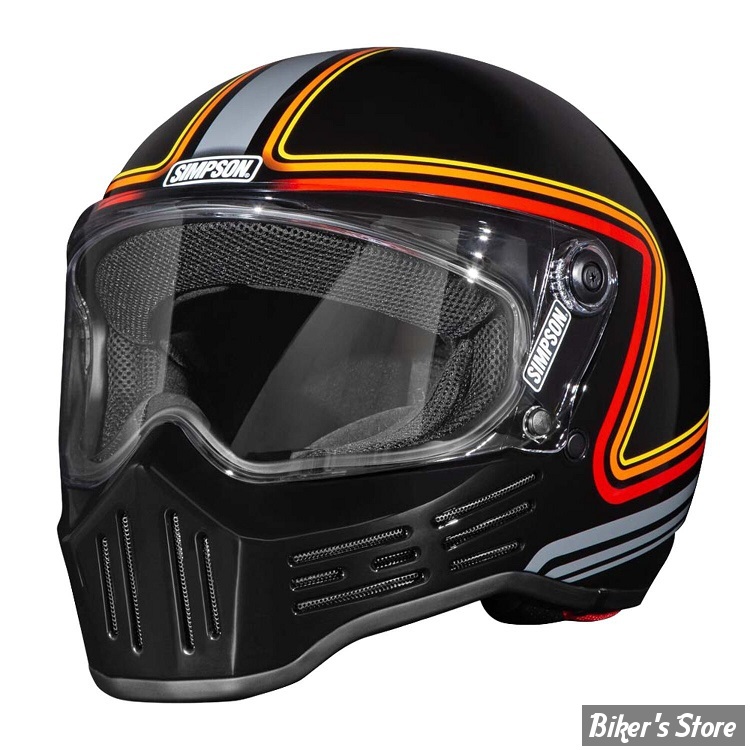 - CASQUE INTEGRAL - SIMPSON - Simpson M30 helmet - COULEUR : slipline black - TAILLE XXL