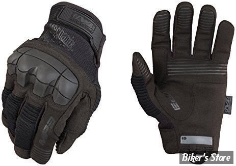 GANTS - MECHANIX - MECHANIX GLOVES M-PACT 3 BLACK - COULEUR : NOIR - TAILLE XL - HOMOLOGUE MECANIQUE ( HORS UTILISATION ROUTIERE DE LA MOTO)