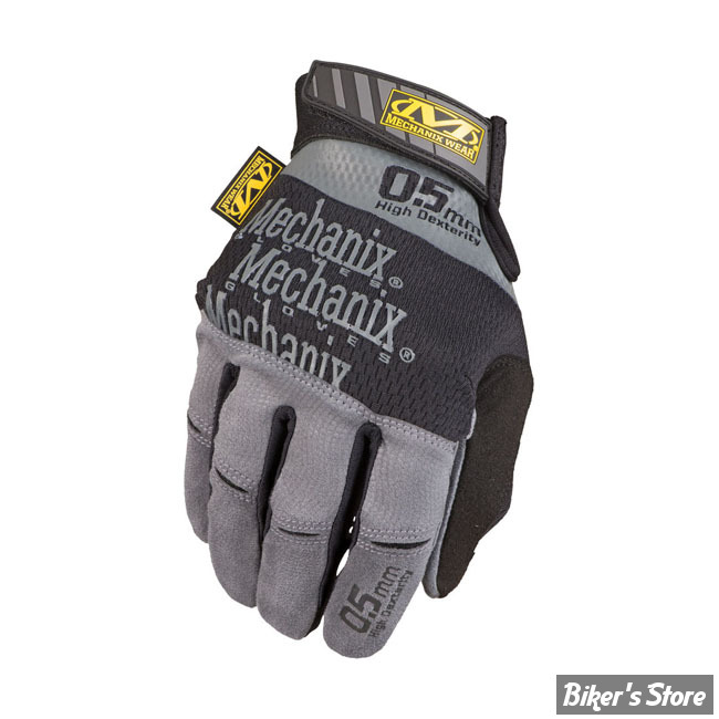 GANTS - MECHANIX - HIGH DEXTERITY 0,5 MM - GRIS - HOMOLOGUE MECANIQUE ( HORS UTILISATION ROUTIERE DE LA MOTO) - TAILLE M