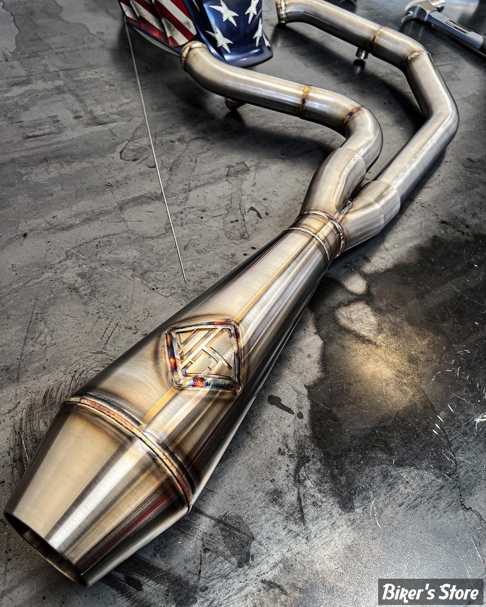 - ECHAPPEMENT - SP CONCEPTS EXHAUST SYSTEM - SOFTAIL M8 FLSB / FXLRST / FLHC 2018UP - BIG BORE PRO FLOW - INOX - SPC-1-003-STPF