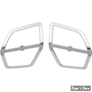 ENJOLIVEUR DE HAUTS PARLEURS AVANT - PARTS UNLIMITED - HONDA GOLDWING GL1800 - Front Speaker Accent Trim - CHROME - 