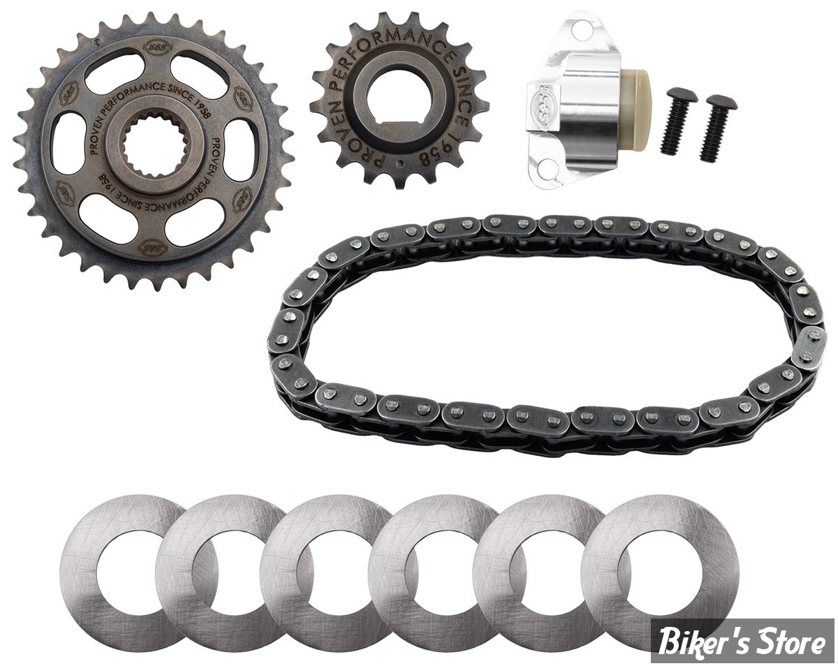 ECLATE I - PIECE N° 00 - KIT DE DISTRIBUTION PAR CHAINE - MILWAUKEE EIGHT 2017UP - S&S -  COMPLET - Chain Drive Kit - 330-0841