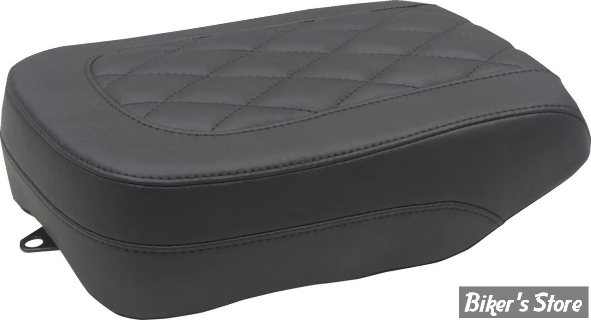 SELLE MUSTANG - Squareback Passenger - POUF PASSAGER POUR D/08102387- KAWASAKI VULCAN S EN650 14/25 - DIAMOND - NOIR / COUTURES : NOIRES - 76431