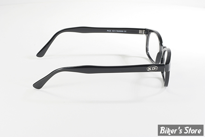 Lunettes De Soleil KD's 20010 - Style Sons Of Anarchy, Monture Noire Mate Ovale, Verres Fumés Gris UV400, Neuf Avec étiquettes