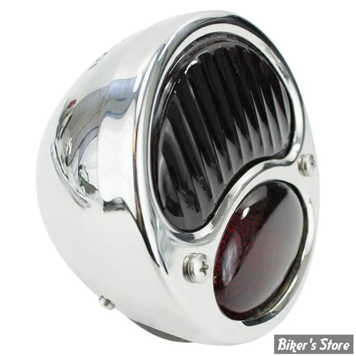  FEU ARRIERE VINTAGE - 1928/1931 - INOX - TC BROS - TC BROS. DUOLAMP/MODEL A TAIL LIGHT - 107-0030