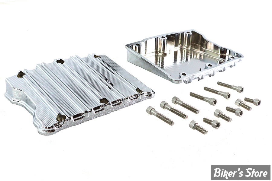 ECLATE D - PIECE N° 01 -  COUVRES CULBUTEURS - TWINCAM 99/17 - OEM 17572-99 - FINNED - CHROME - V-TWIN