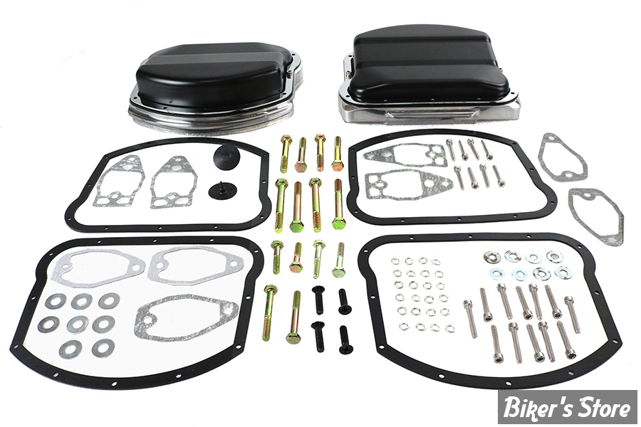ECLATE D - PIECE N° 17B - COUVRE CULBUTEURS TYPE PANHEAD - BIGTWIN 84/99 - Panhead Evolution Rocker Box Set - NOIR