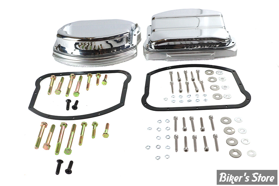 ECLATE D - PIECE N° 17B - COUVRE CULBUTEURS TYPE PANHEAD - BIGTWIN 84/99 - Panhead Evolution Rocker Box Set - CHROME