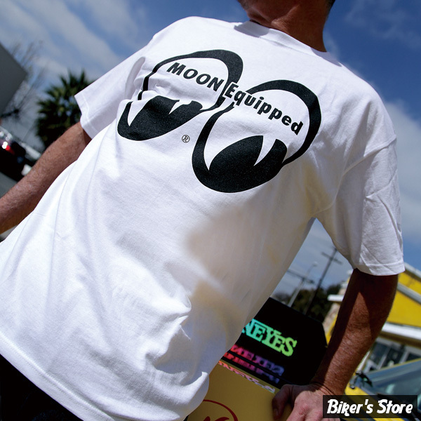 TEE-SHIRT - MOON - MOON EQUIPPED - LOGO - COULEUR : BLANC - TAILLE 5 / XL