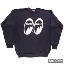 SWEAT SHIRT - MOON - MOON EQUIPPED - COULEUR : NOIR - TAILLE M