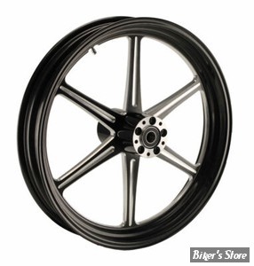 21 x 3.50 - ROUE ULTIMA ALUMINIUM - APPLICATION CUSTOM AXE 1" - REVOLVER - S-F - REVOLVER Front Wheel  - BLACK CUT - 37-928