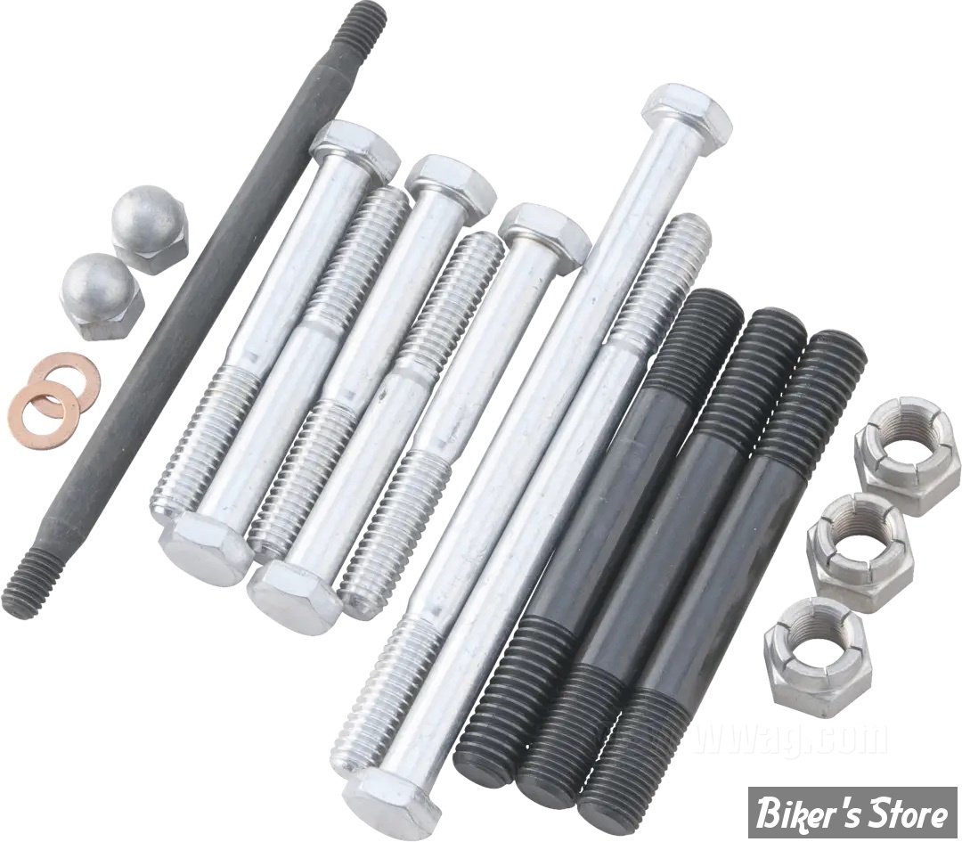 ECLATE J - PIECE N° 37 - KITS DE VISSERIE DE CARTEUR  MOTEUR -  SPORTSTER K 1952/1956 - OEM 16235-52 / 16236-52 / 4066 / 24610-52 / 7679 - COLONY