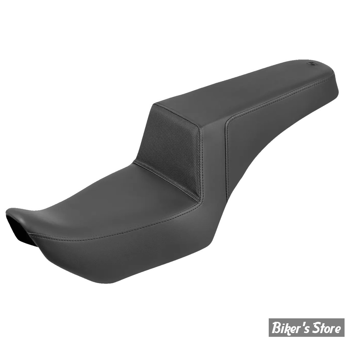SELLE DUO - NIGHTSTER RH975 / RH975 S  22UP - SADDELEMEN - STEP-UP SEAT - GRIPPER - NOIR / COUTURES : NOIR - 822-11-174