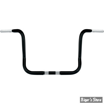 - GUIDON APEHANGER - GUIDON WILD 1 - CHUBBY BAGGER APE - HAUTEUR : 12.5" - FINITION : NOIR