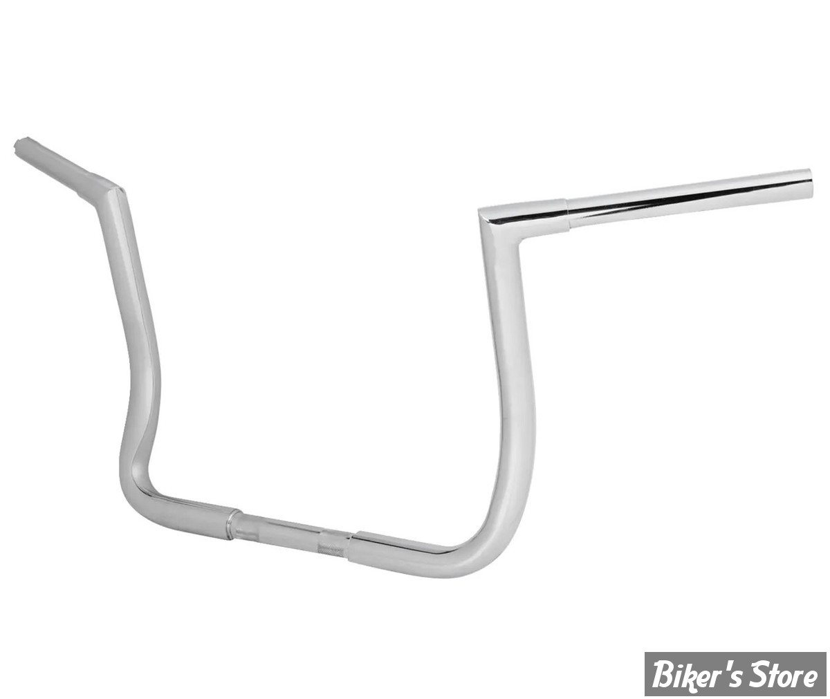 GUIDON 32MM SUR RISERS 25.40MM / GUIDON APEHANGER - HAUTEUR : 30.40CM / 12" - LA CHOPPERS - Twin Peaks Handlebar - TOURING FLHT/FLHX 96/23 - CHROME - LA-7361-12W