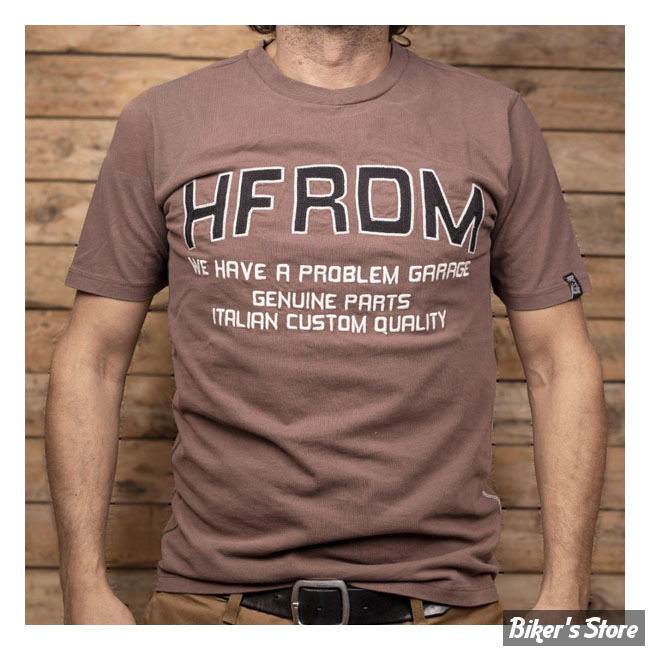 TEE-SHIRT - HOLY FREEDOM - WE HAVE A PROBLEM - MARRON - TAILLE S
