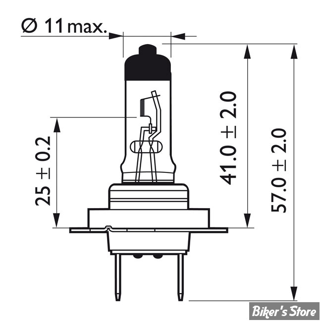 AMPOULE H7 - CULOT : PX26D - 55W - CITY VISION MOTO - LA PIECE - Biker's  Store