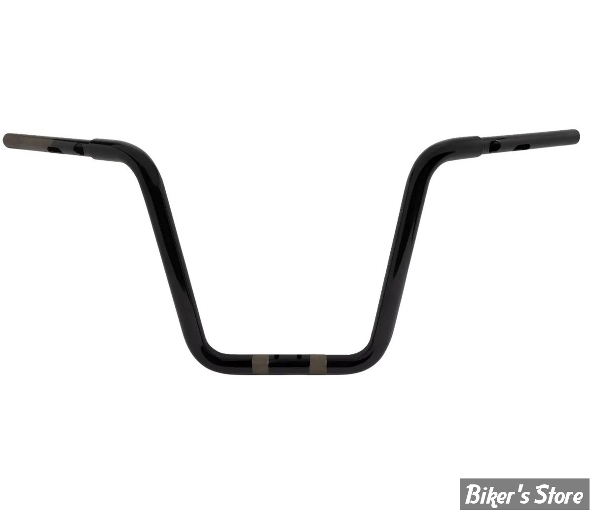 GUIDON 32mm SUR RISERS 32MM - HAUTEUR : 35.40 CM / 14" -  DRAG SPECIALTIES - TOURING - FLTRX 23UP - NOIR BRILLANT - 0601-6559