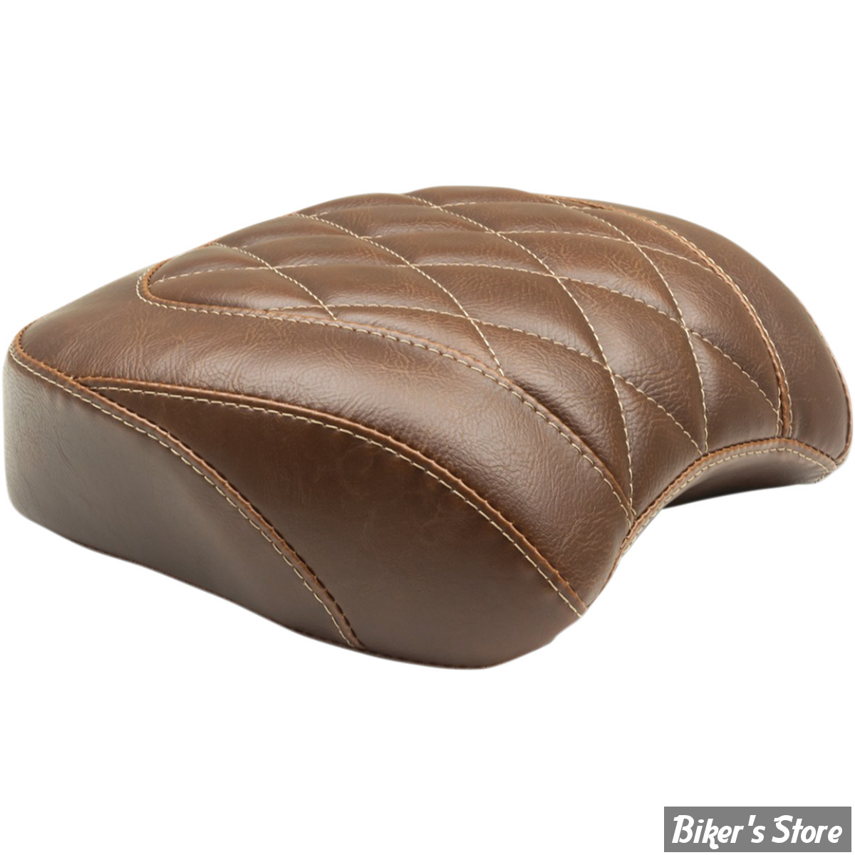 SELLE SOLO - SOFTAIL FXFB/FXFBS 18UP - MUSTANG - WIDE TRIPPER -MARRON / DIAMOND : POUF PASSAGER - 83015