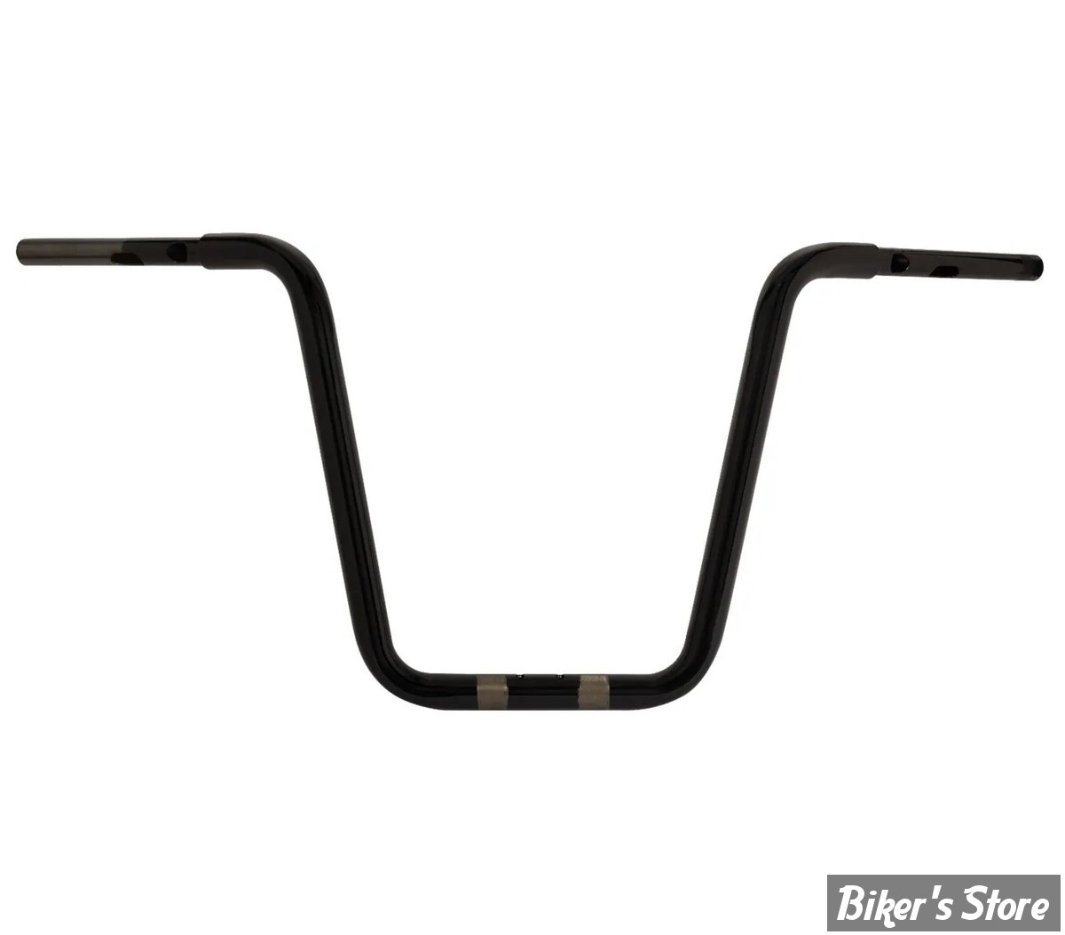 GUIDON 32mm SUR RISERS 32MM - HAUTEUR : 40.00 CM / 16" -  DRAG SPECIALTIES - TOURING - FLTRX 23UP - NOIR BRILLANT - 0601-6561