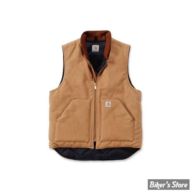 gilet sans manche marron