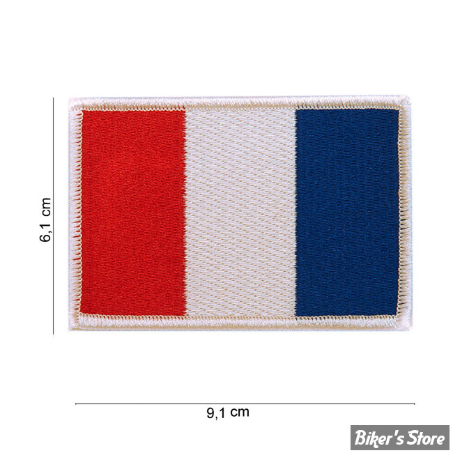 ECUSSON/PATCH VELCRO - FOSTEX - PATCH FLAG FRANCE - TAILLE : 6.1 X 9.1 CM -  Biker's Store