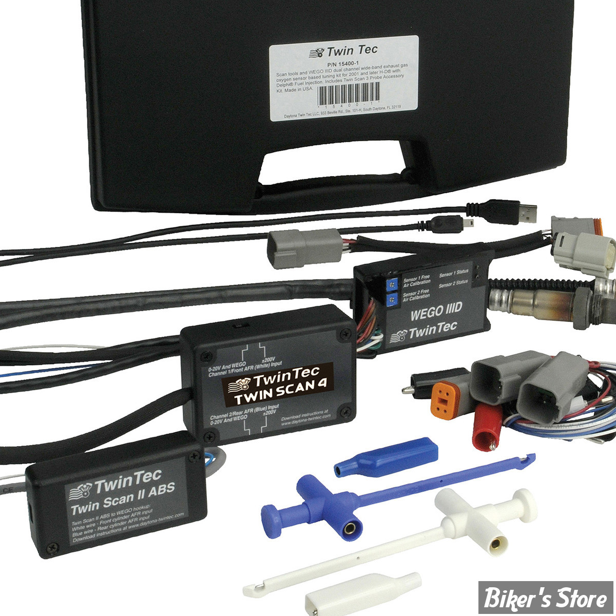 DAYTONA TWINTEC  - Diagnostiqueur de panne -Twin Scan 2/4 ABS – Complete Kit – HD Scan Tool / ABS Brake Bleed (2001-2020 - 15600