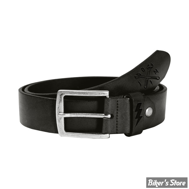 CEINTURE - JOHN DOE - SIGNATURE - NOIR - 85 CM