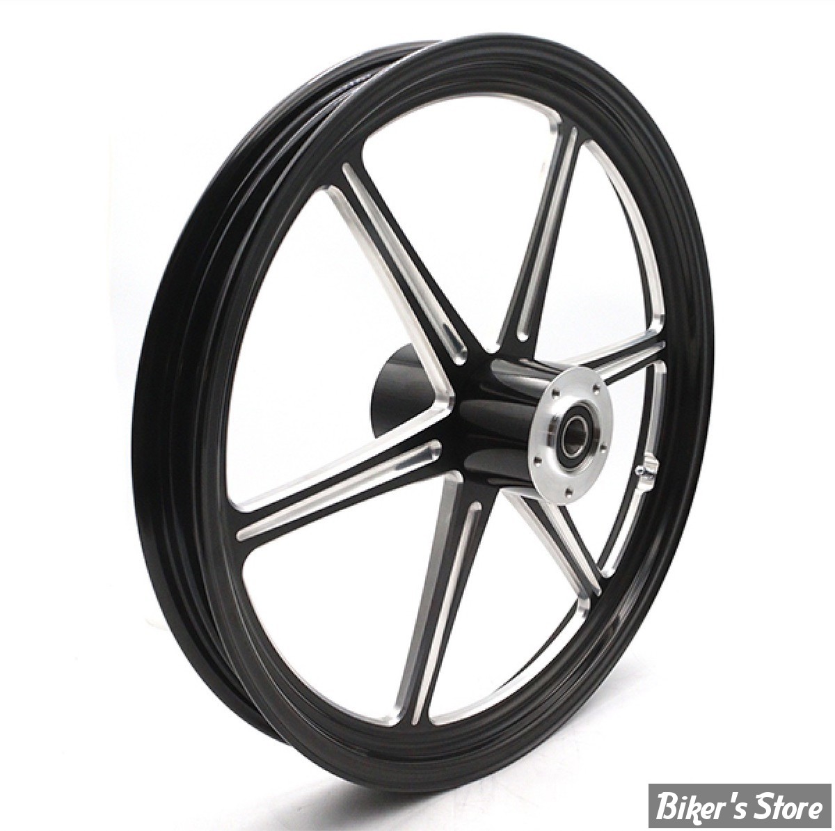 26 x 3.50 - ROUE ULTIMA ALUMINIUM - APPLICATION CUSTOM AXE 1" - REVOLVER -D-F - REVOLVER Front Wheel  - BLACK CUT - 37-926