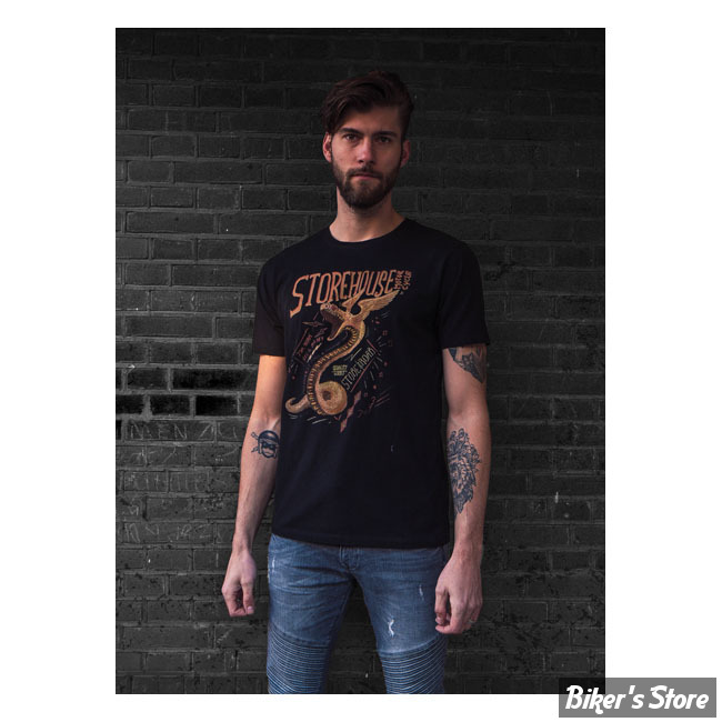 TEE-SHIRT - MCS - SNAKEBITE - NOIR - TAILLE S