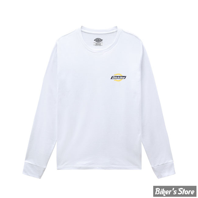 TEE-SHIRT MANCHES LONGUES - DICKIES - RUSTON - BLANC - TAILLE S