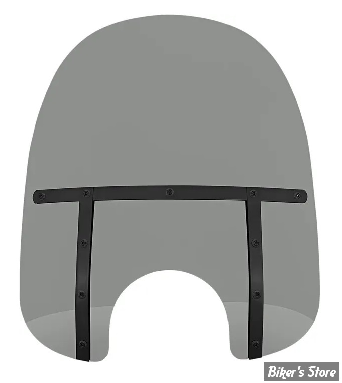 Pare brise détachable - MEMPHIS SHADES - Memphis Fats - DÉCOUPE DE PHARE DE 7" - Hauteur 19" / 48cm - NIGHT SHADES NOIR FUME - MEB33112