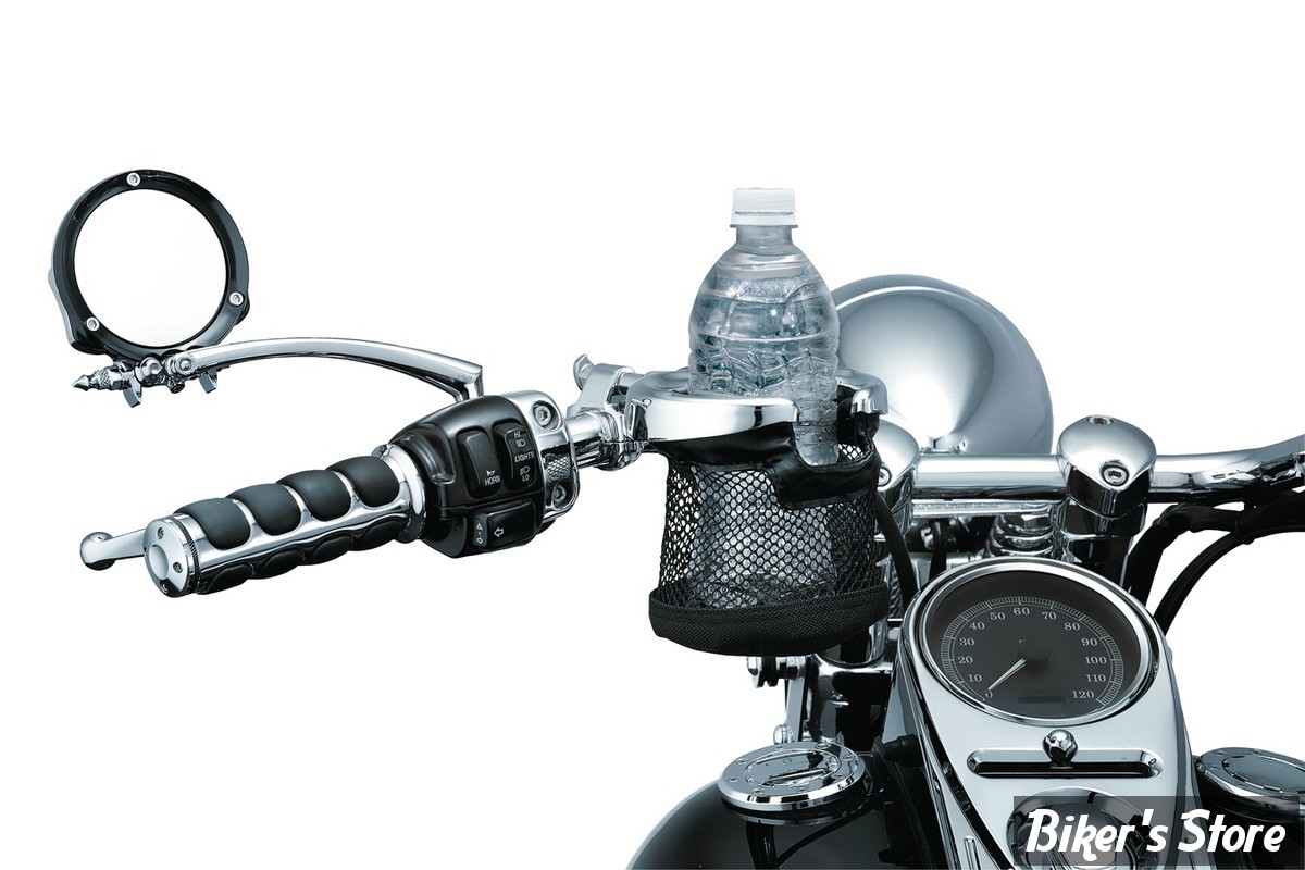 Moto Moto Léger En Alliage Daluminium Boisson Porte-Gobelet Deau Support De Bouteille Guidon Bouteille Adaptateur pour Moto Vélo Vélo ATV Bleu 