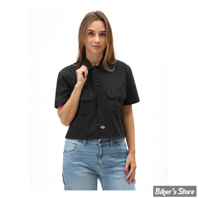 CHEMISE MANCHES COURTES - DICKIES - SHORT SLEEVE - NOIR - TAILLE S