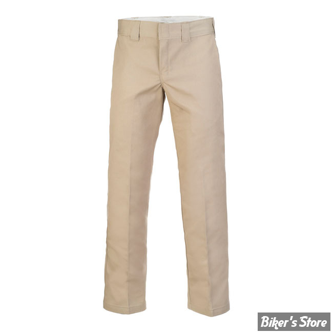 PANTALON - DICKIES - 873 - SLIM STRAIGHT WORK PANTS - COULEUR : KAKI - TAILLE 34/34